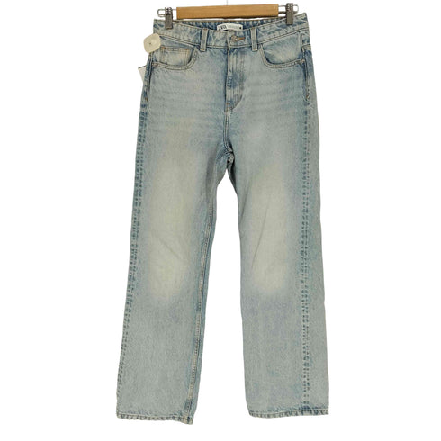 ザラ ZARA TRF ミッドライズワイドレッグデニムパンツ レディース 28