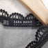 ザラ ZARA シースルー刺繍デザイン プリーツワンピース レディース import:M