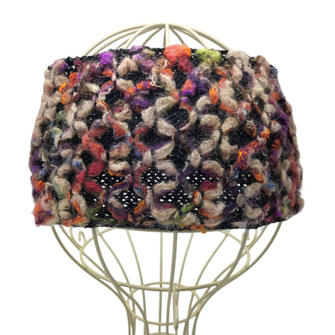 カシラ CA4LA マルチカラー ローゲージ ネップ ニット ターバン ヘアバンド レディース