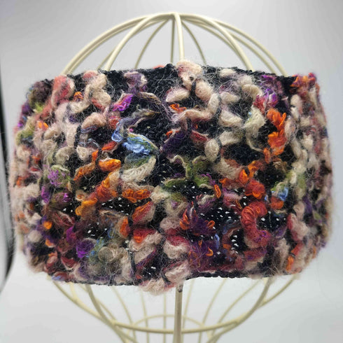 カシラ CA4LA マルチカラー ローゲージ ネップ ニット ターバン ヘアバンド レディース