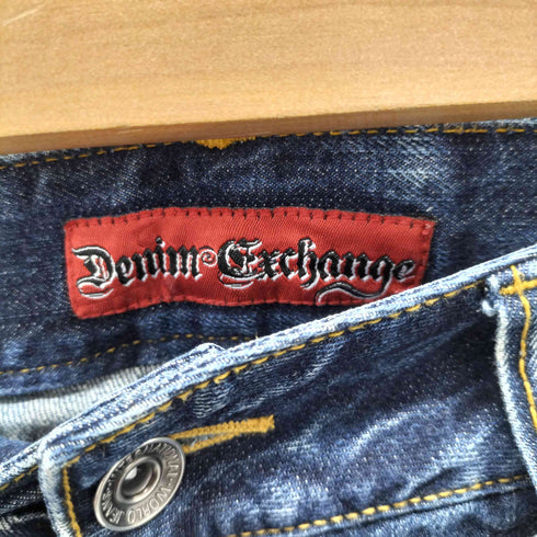 DENIM EXCHANGE Y2K ラメ加工 ケイミカルストレートデニム メンズ JPN:L