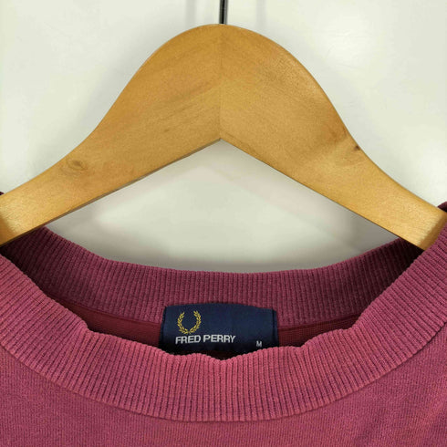 フレッドペリー FRED PERRY 別注 ロゴ切り替えスウェットクルー メンズ import:M