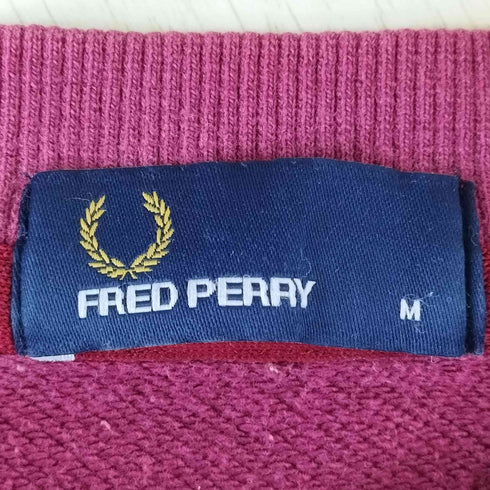 フレッドペリー FRED PERRY 別注 ロゴ切り替えスウェットクルー メンズ import:M