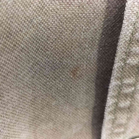 ウールリッチ WOOLRICH 90S ライナー付 襟レザー切替 ハンティングポケット ダック地 カバーオール ハンティング ジャケット メンズ import:L