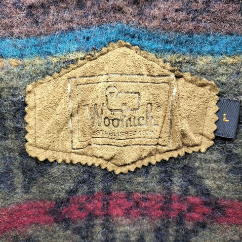 ウールリッチ WOOLRICH 90S ライナー付 襟レザー切替 ハンティングポケット ダック地 カバーオール ハンティング ジャケット メンズ import:L