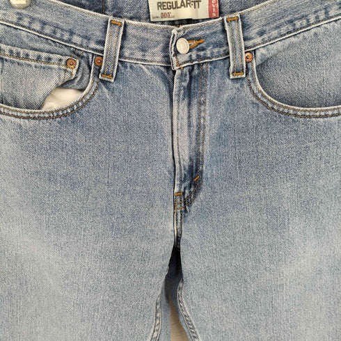 リーバイス Levis コロンビア製 ボタン裏刻印4051 紙パッチ 505 REGULAR FIT JEANS メンズ W32 L32