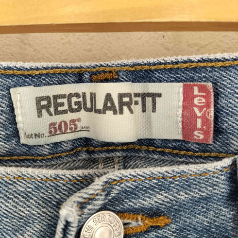 リーバイス Levis コロンビア製 ボタン裏刻印4051 紙パッチ 505 REGULAR FIT JEANS メンズ W32 L32