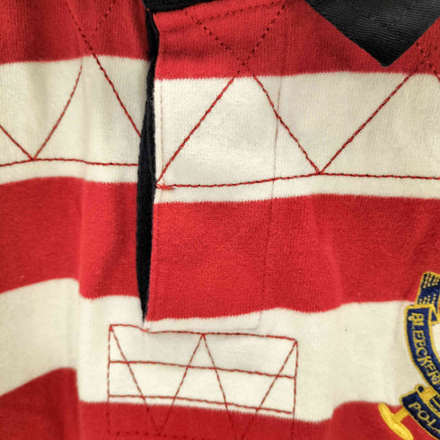 ポロバイラルフローレン Polo by RALPH LAUREN 90s CUSTOM FIT MERCER 刺繍 ナンバリングラガーシャツ メンズ JPN:L