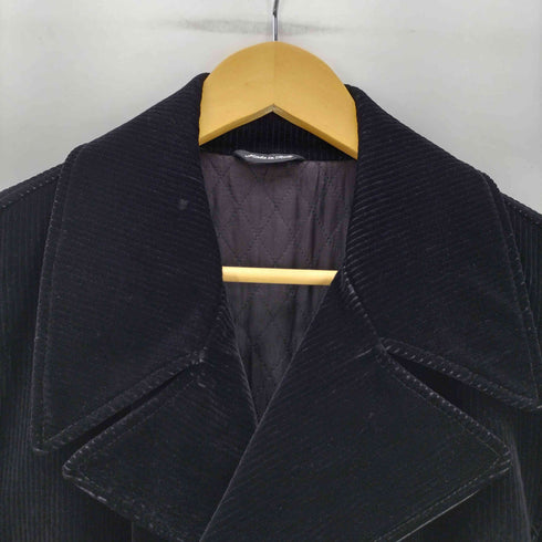 Chajal Corduroy Double Chester Coat イタリア製 ユーロ 裏地キルティング ダブルブレスト コーデュロイ コーズ ハーフ チェスター コート メンズ