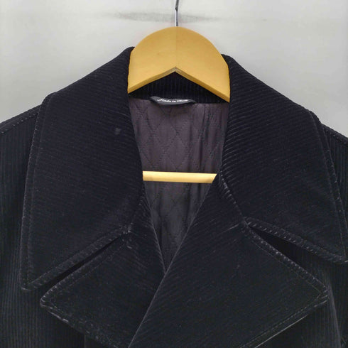 Chajal Corduroy Double Chester Coat イタリア製 ユーロ 裏地キルティング ダブルブレスト コーデュロイ コーズ ハーフ チェスター コート メンズ