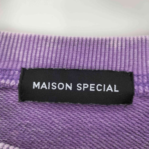 メゾンスペシャル MAISON SPECIAL 23AW Side Zip Pigment Crew Neck Sweat サイドジップ ピグメント クルーネック スウェット トレーナー レディース FREE