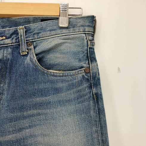 green man フライボタン ストレートデニムパンツ メンズ 31inch