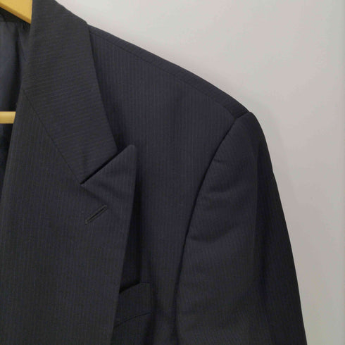 ジョルジオアルマーニ Giorgio Armani Striped double tailored jacket イタリア製 ウール シルク ナイロン ストライプ ダブルブレスト テーラードジャケット メンズ EUR:46