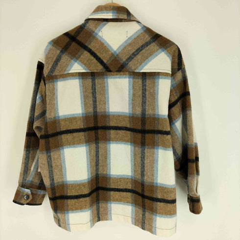 ザラ ZARA Wool blend Italian fabric Overshirt ウール混 イタリアンファブリック オーバー シャツ レディース import:XS