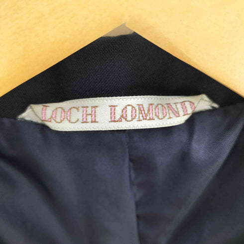LOCH LOMOND 金釦 紺ブレ ダブルブレスト テーラード ジャケット レディース 9AR
