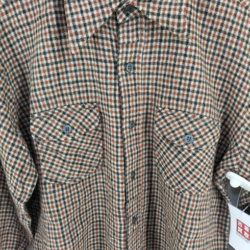 Woolshire 70S 韓国製 チェックネルシャツ メンズ import:M