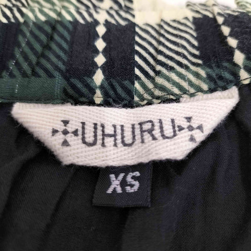 UHURU プリーツチェックスカート レディース JPN:XS