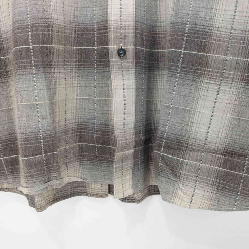 ジョルジオアルマーニ Giorgio Armani イタリア製 オンブレチェック L/S シャツ メンズ JPN:42