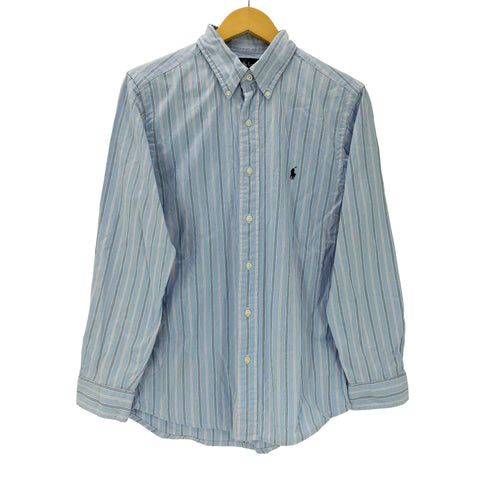 ラルフローレン RALPH LAUREN CLASSIC FIT ポニー 刺繍 ボタンダウン L/S ストライプ シャツ メンズ