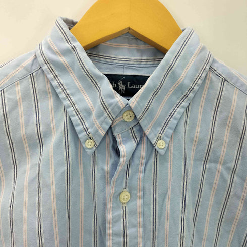 ラルフローレン RALPH LAUREN CLASSIC FIT ポニー 刺繍 ボタンダウン L/S ストライプ シャツ メンズ