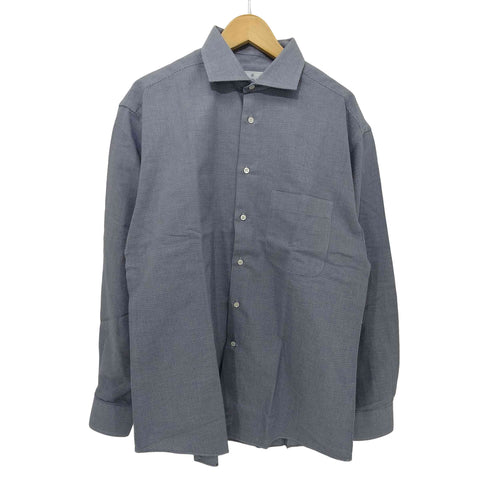 エルメネジルドゼニア Ermenegildo Zegna スペイン製 ホリゾンタルカラー L/S シャツ メンズ