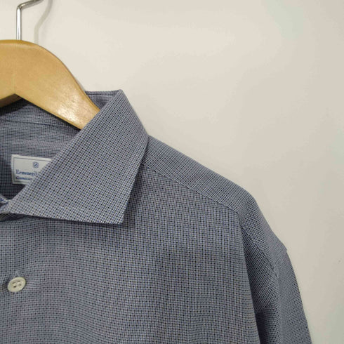 エルメネジルドゼニア Ermenegildo Zegna スペイン製 ホリゾンタルカラー L/S シャツ メンズ