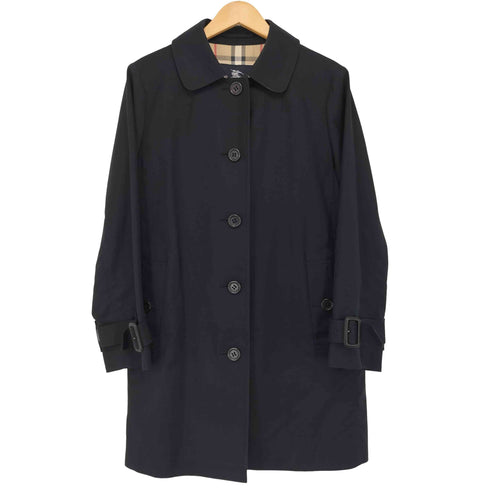 バーバリーロンドン BURBERRY LONDON 裏地ノバチェック ステンカラーコート レディース JPN:11号