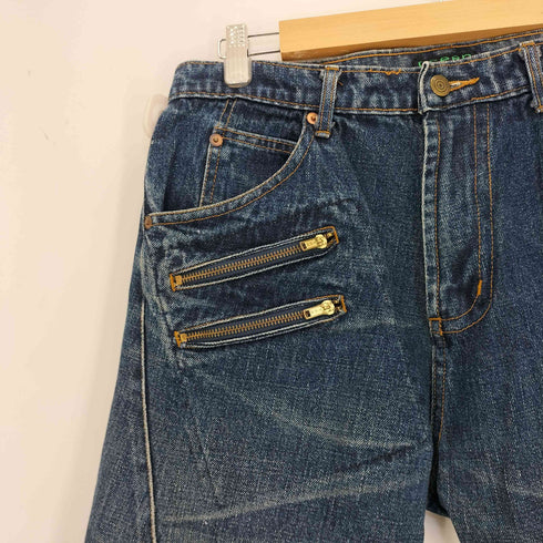 green マルチポケット 裾ジップ 立体裁断 デニム Y2K メンズ JPN:L