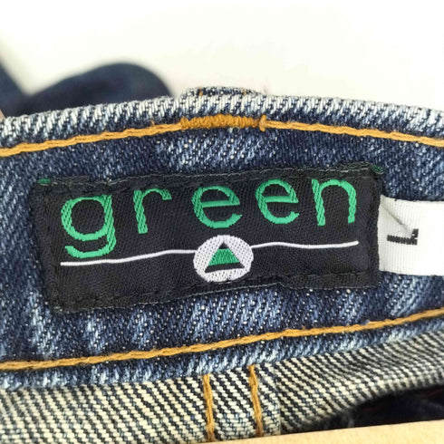 green マルチポケット 裾ジップ 立体裁断 デニム Y2K メンズ JPN:L