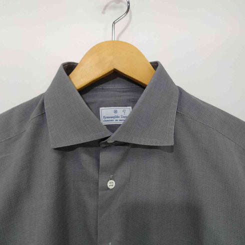 エルメネジルドゼニア Ermenegildo Zegna スペイン製 L/S レギュラーカラーシャツ メンズ