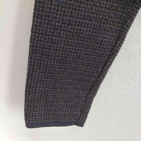 ドルモア Drumohr 千鳥格子 シングルテーラードニットジャケット メンズ JPN:46