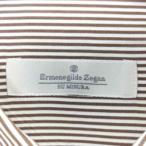 エルメネジルドゼニア Ermenegildo Zegna ストライプ L/S ボタンダウンシャツ メンズ