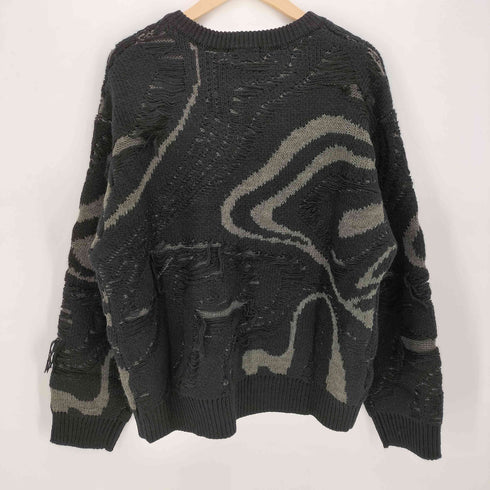 ハレ HARE 24AW メタルボタン フリンジニット カーディガン メンズ FREE