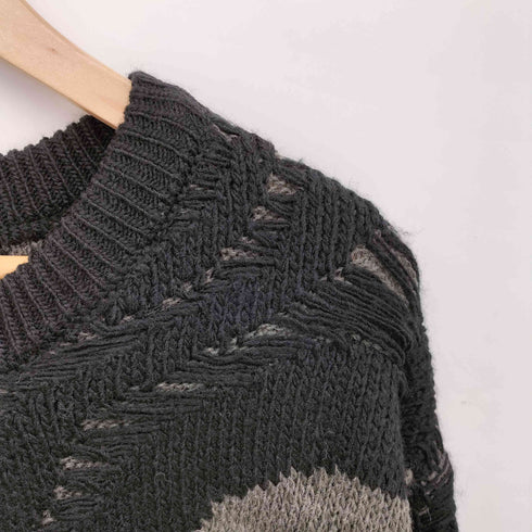 ハレ HARE 24AW メタルボタン フリンジニット カーディガン メンズ FREE