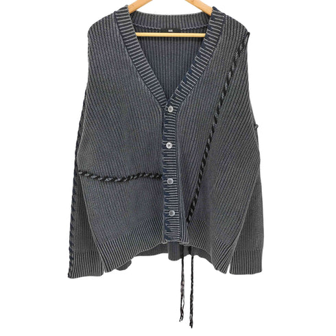 ハレ HARE 24AW ピグメント ステッチ ニット カーディガン メンズ FREE