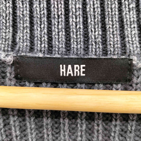 ハレ HARE 24AW ピグメント ステッチ ニット カーディガン メンズ FREE