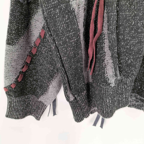 ハレ HARE 24AW マーブルステッチライン ニット プルオーバー メンズ FREE