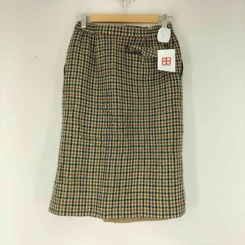 バーバリーズ BURBERRYS ウール100総柄スカート レディース