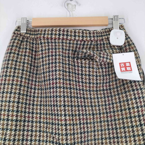 バーバリーズ BURBERRYS ウール100総柄スカート レディース