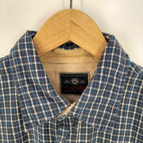 ラングラー Wrangler チェックレギュラーカラーシャツ メンズ