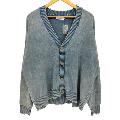 ニコアンド niko and... ダメージ フェード ニット カーディガン メンズ JPN:M