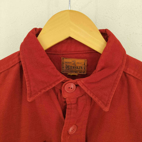 DEERSKIN 80-90s シャモアクロスダブルポケットシャツ メンズ