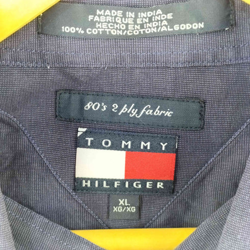 トミーヒルフィガー TOMMY HILFIGER 00S ワンポイント刺繍 ボタンダウンシャツ メンズ import:XL