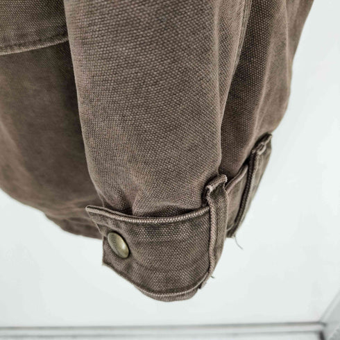 カーハート Carhartt 裏地ブランケット ダック チョアコート ウエスタンヨーク チョコレート メンズ Large Regular