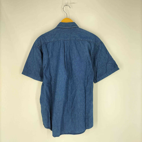 ポロバイラルフローレン Polo by RALPH LAUREN 90S シンガポール製 スモールポニー刺繍 デニム S/S シャツ メンズ import:M