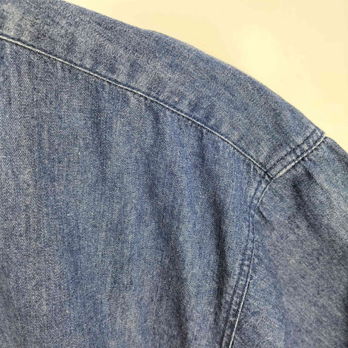 ポロバイラルフローレン Polo by RALPH LAUREN 90S シンガポール製 スモールポニー刺繍 デニム S/S シャツ メンズ import:M