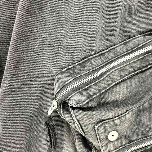 エージェムナイン AGEM/9 .kom 25SS セパレート デニム カーゴ パンツ メンズ FREE