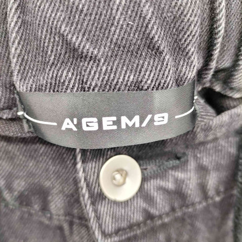 エージェムナイン AGEM/9 .kom 25SS セパレート デニム カーゴ パンツ メンズ FREE