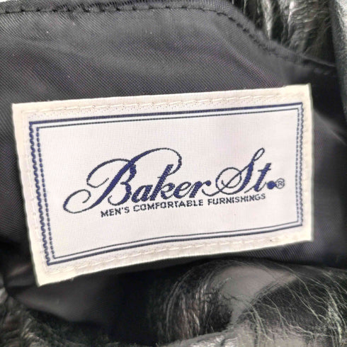 ベイカーストリート BAKER STREET 山羊革ダブルブレストレザーコート メンズ JPN:L