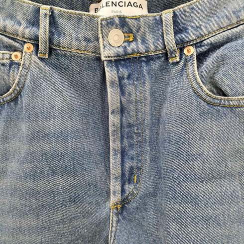 バレンシアガ BALENCIAGA デムナ期 5ポケット ボタンフライ スキニー デニム パンツ メンズ 36